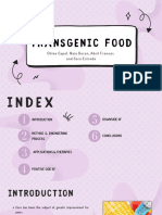 Transgenic Food