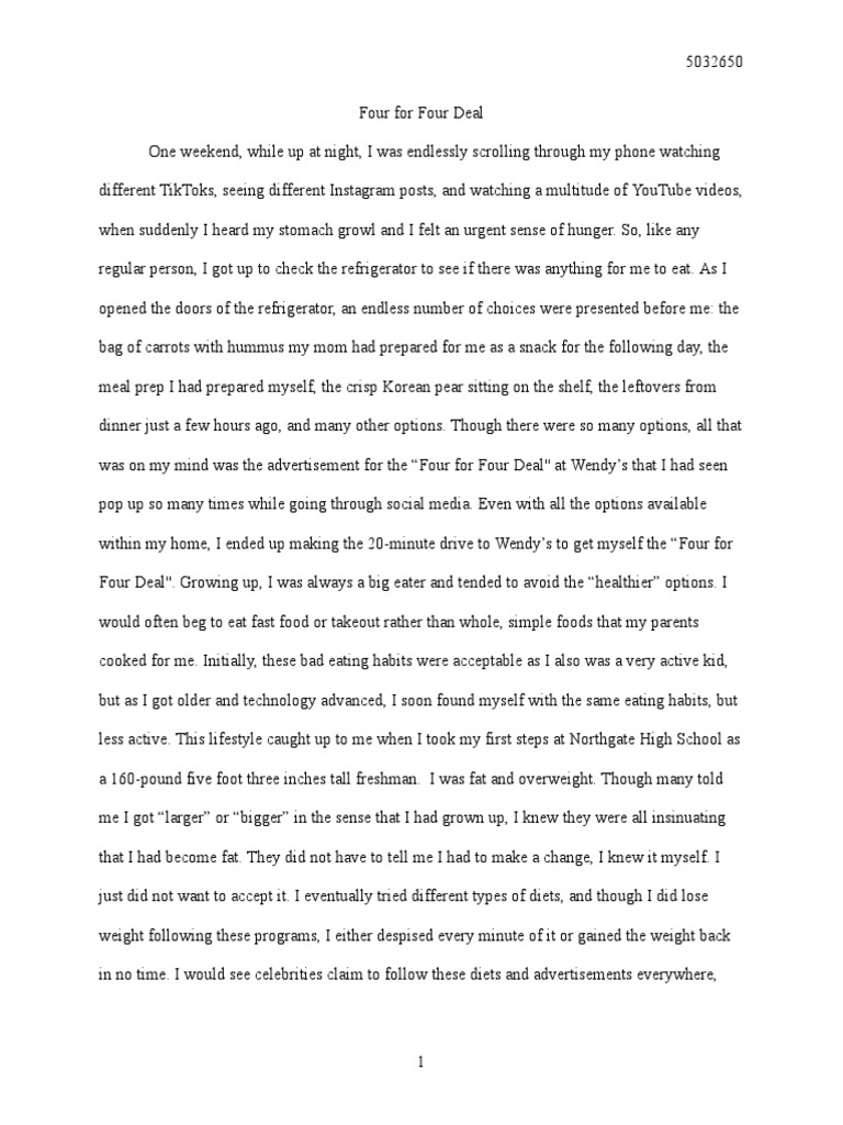 Senior Project Paper PDF Marketing Taste