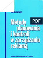 Beliczyński Jan - Metody Planowania I Kontroli W Zarządzaniu Reklamą