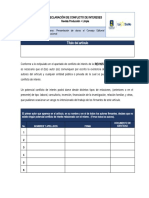 5. Declaración de conflicto de intereses P+L