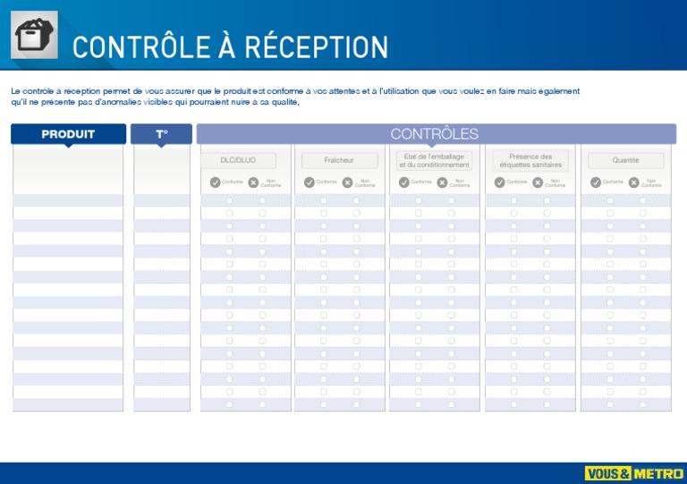 Contrôle à Réception des Produits | PDF