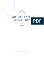 Csec English B Paper 1 Answer Key2018-2021