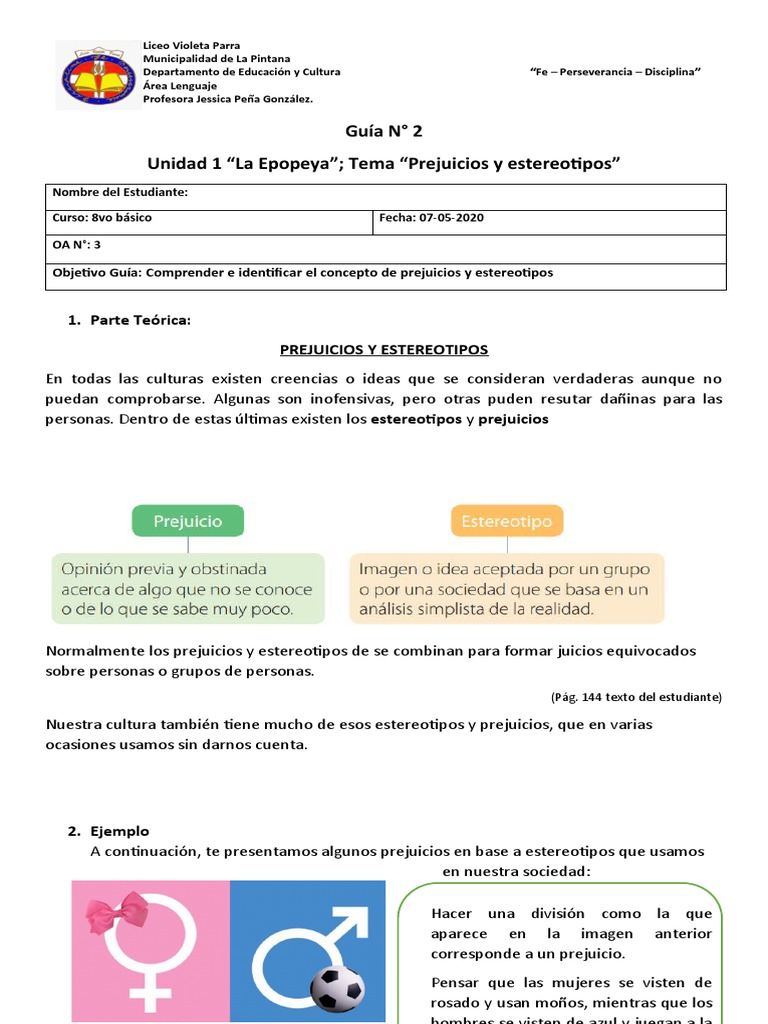 Prejuicios y Estereotipos en Educación | PDF | Estereotipos | Prejuicios