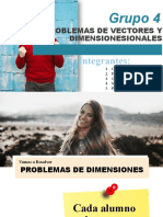 Problemas de Vectores y Dimensionesionales