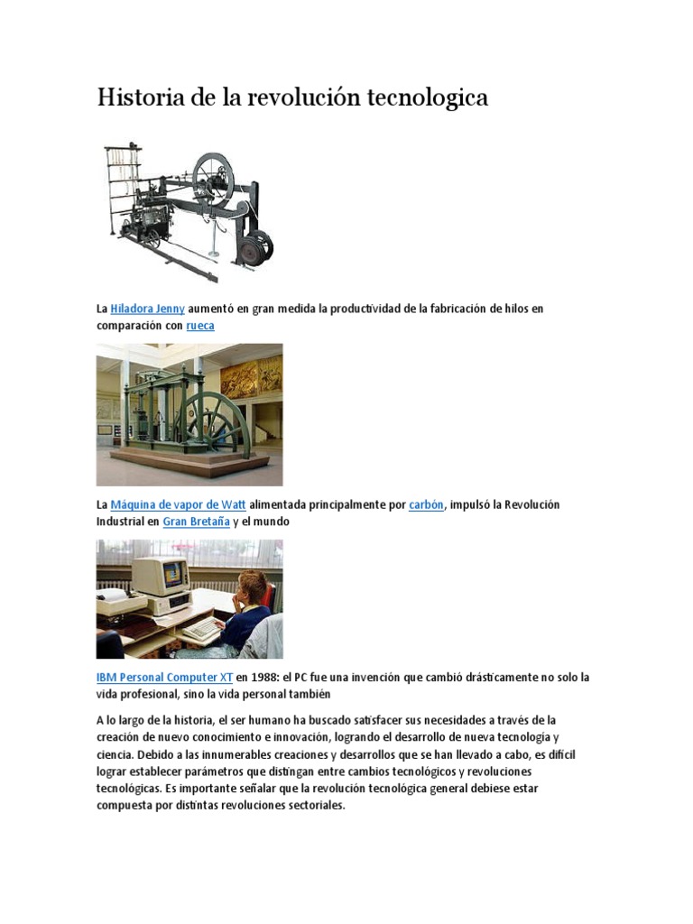 Historia de la Revolucion tecnologica PDF