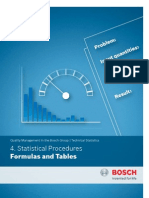 Statistical Procedures Formulas and Tables