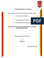 Características y Principios - Teoría General Del Derecho