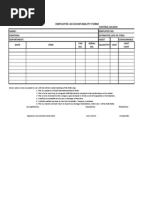 Accountability Form MBR