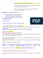 Cómo Calcular La Cantidad de Alcalí