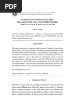 Interet Free Islamic Banks Vs Interest Based Conventional Banks