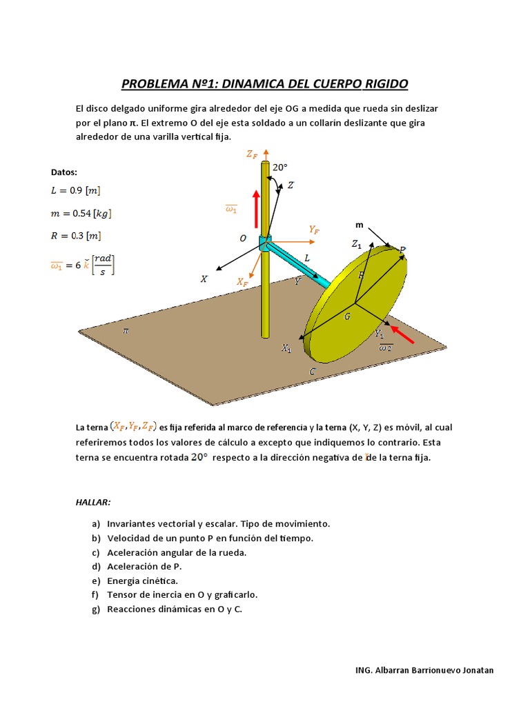 Dinámica de un Disco Rígido en Movimiento | PDF
