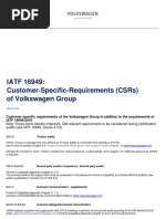 Volkswagen Group Customer Specific Requirements March 2022 1