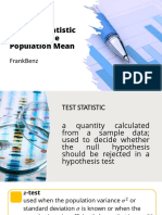 Computing Test Statistic