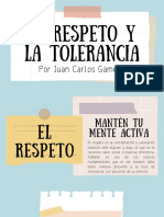 El Respeto y La Tolerancia