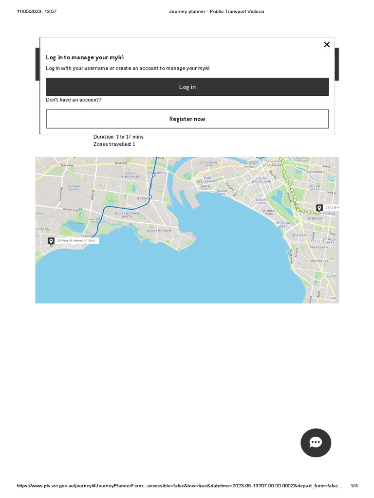 Journey Planner Public Transport Victoria PDF Transport Public