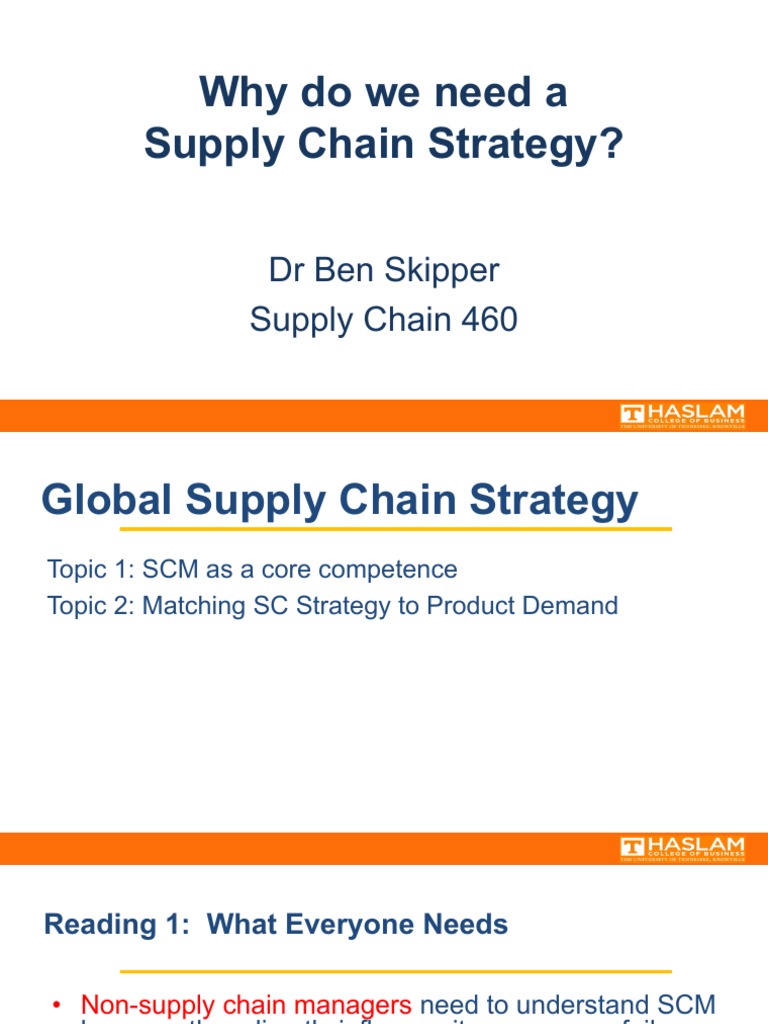 Supply Chain Strategy PDF