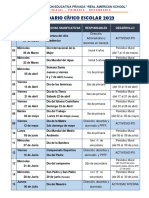 Calendario Cívico Escolar 2023