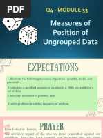 Q4 Module 33 Measures of Position of Ungrouped Data