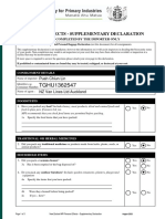 4690 Personal Effects Supplementary Declaration