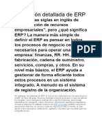 Definición Detallada de ERP: ERP en La Nube