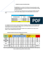 Informe de Saldos de Materia Prima