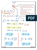 Simultaneous Line With Curve + Inequalities