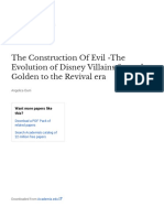 The Construction of Evil The Evolution of Disney Villains From The Golden To The Revival Era PDF Free