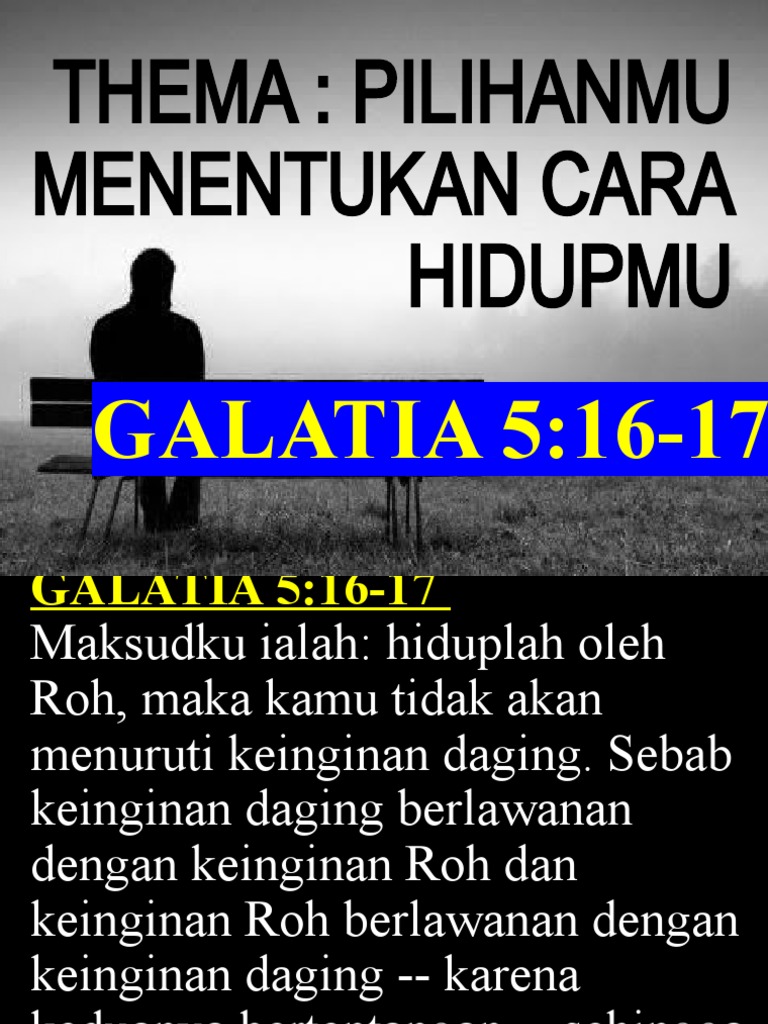 Pilihanmu Menentukan Cara Hidupmu | PDF