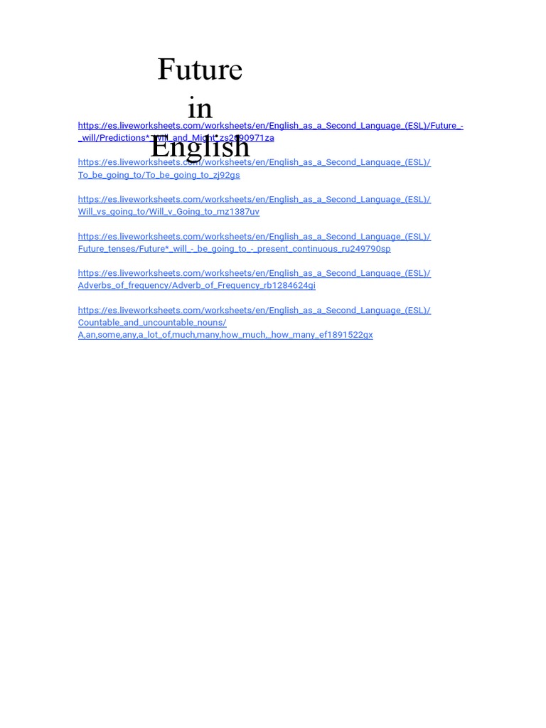 Future English Pdf