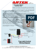 CARTEK Fog Light Switch Control Unit Conforms to Latest IVA Regulation