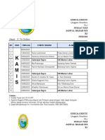 Jadwal Ibadah Triwulan - 1