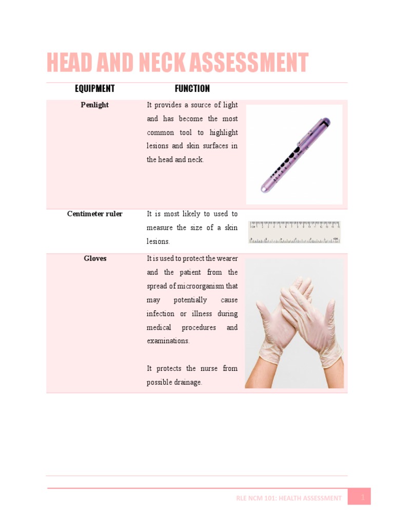 Head and Neck Assessment | PDF