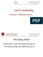 Chương 7. Chiến lược giá cả