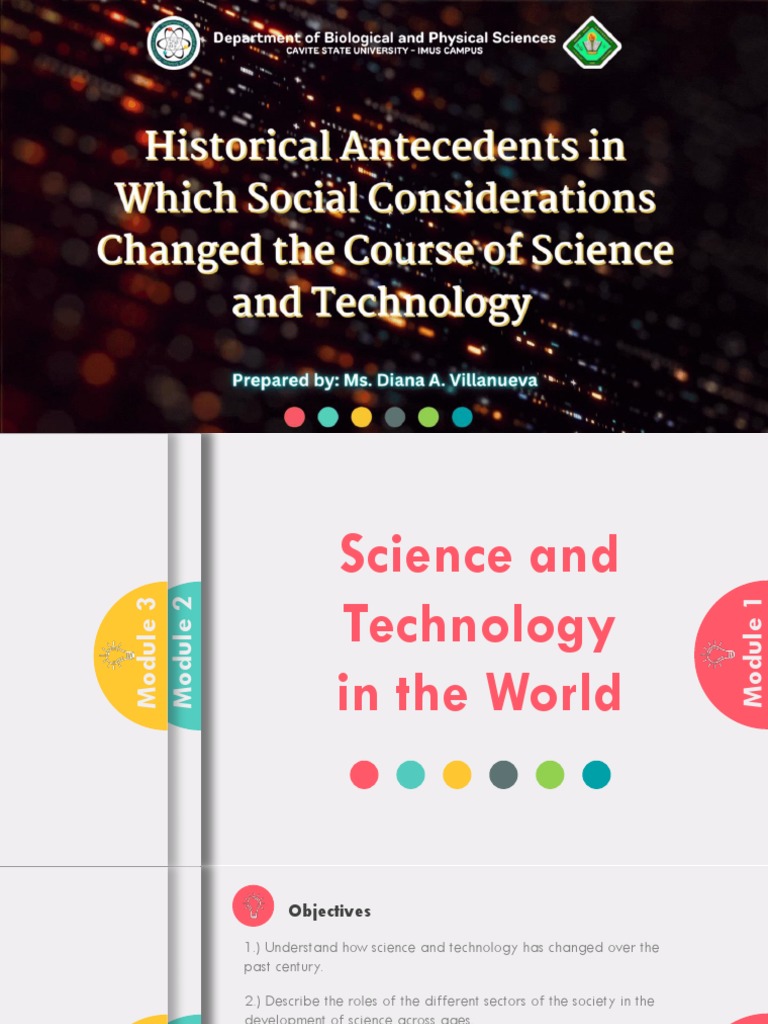 Module 1 Historical Antecedents in Which Social Considerations Changed ...