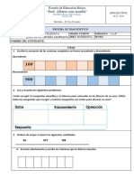 4 A-B - Prueba de Diagnostico Matematica 2023 - Niños