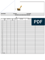 Heavy equipment rental hours log