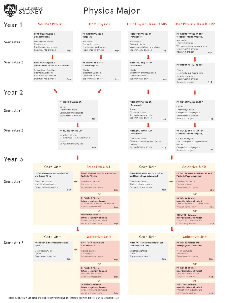USyd Physics Curriculum | PDF | Physics | Electromagnetism