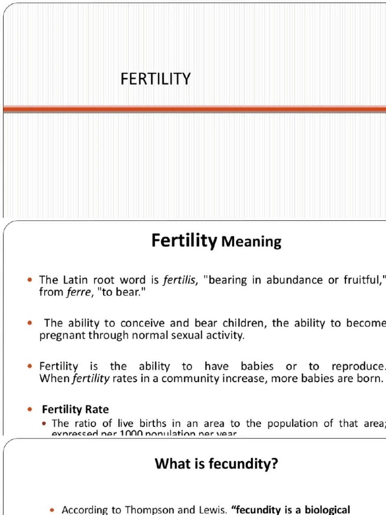 Fertility Indicators PDF