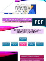 Topic 1 - Introduction To Marketing Planning