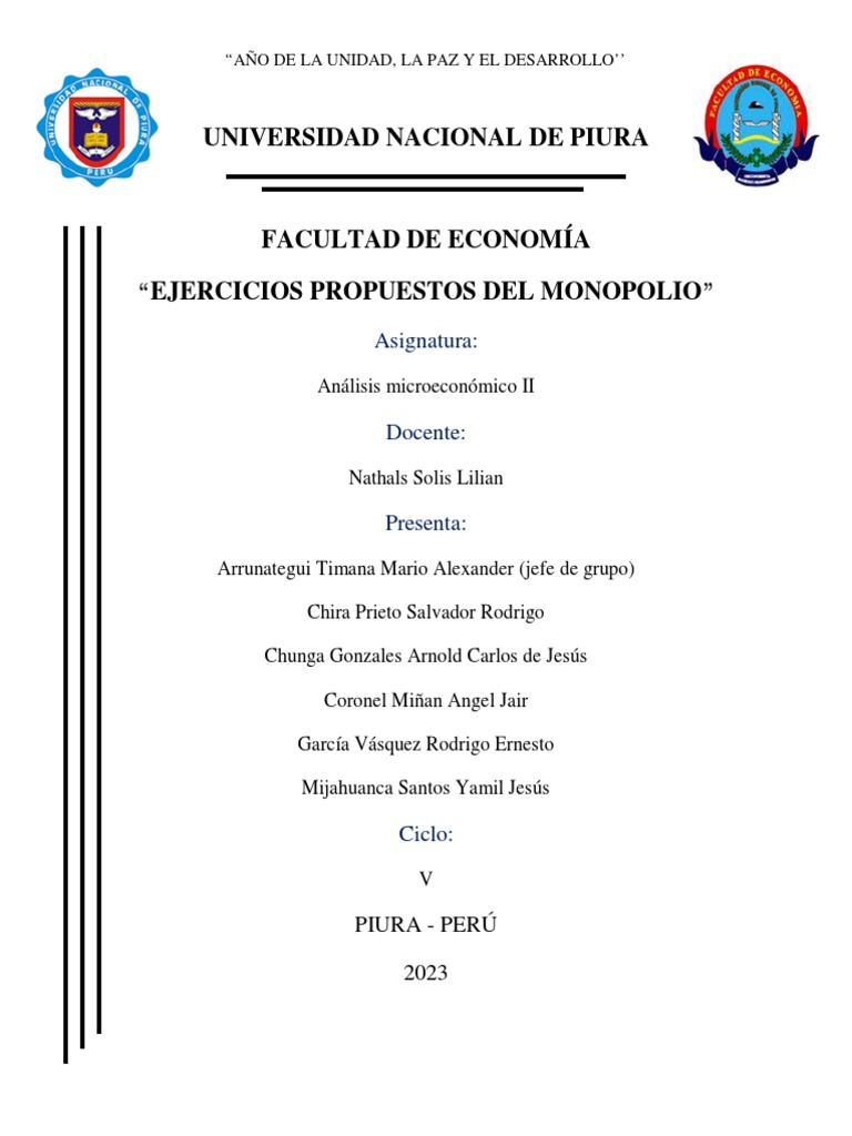 Segundo Taller de Micro Ii | PDF