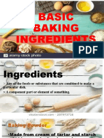 Basic Baking Ingredients