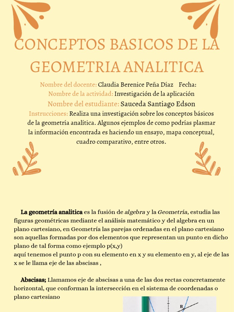 Conceptos Basicos de La Geometria Analitica | PDF | Sistema de ...
