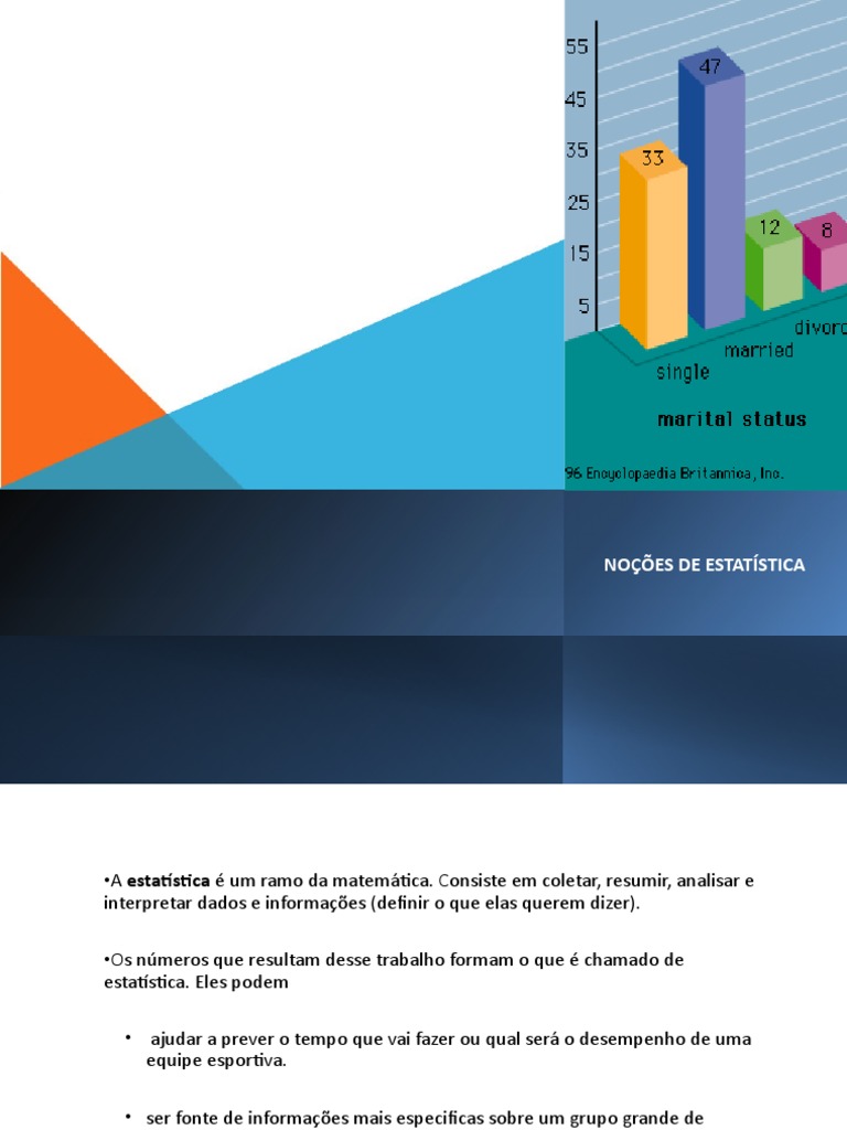 Noções de Estatística Matemática Ensino Médio | PDF | Média | Estatísticas