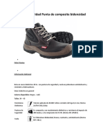 Botas de Seguridad Punta de Composite Bidensidad