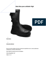 Botas de Seguridad Altas para Soldador High