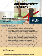 Arts and Creativity Literacy