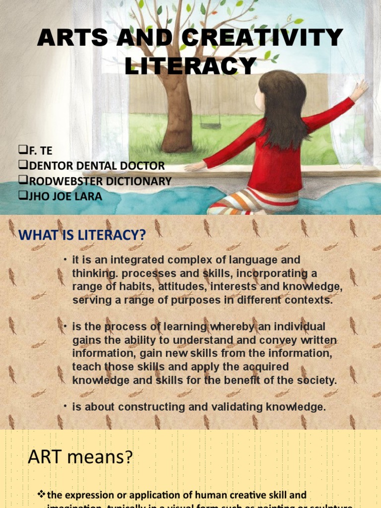 Understanding Creative Literacy in Arts | PDF | Creativity | The Arts