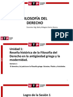 S01.s1 - Reseña Histórica de La Filosofía Del Derecho en La Antigüedad Griega y La Modernidad.