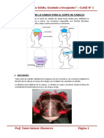 Corte de cabello - Secciones y particiones