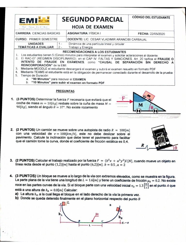 Solucionario Del Examen Segundo Parcial Pdf